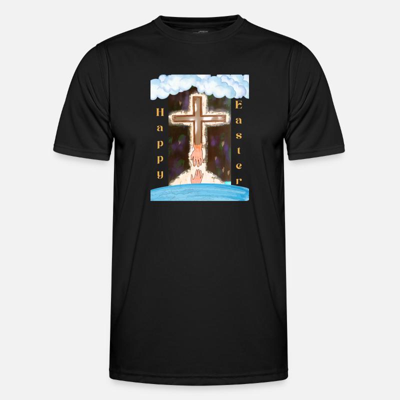 Religious Easter Men's Functional T-Shirt