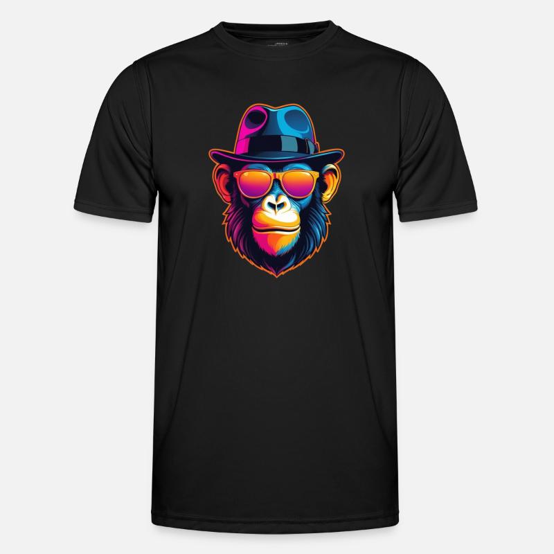 Neon-Affe Männer Funktions-T-Shirt