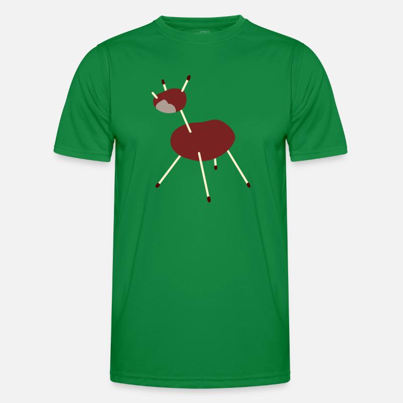 Kastanie Einhorn Männer Funktions-T-Shirt