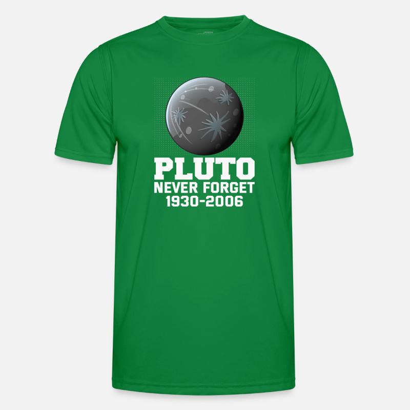 Pluto Never Forget Planet Vintage Retro Men's Functional T-Shirt