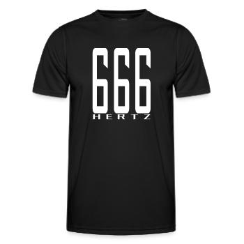 La fréquence de la bête en blanc - T-shirt sport Homme - noir - Devant - AI Model Male 178 dark (178cm)