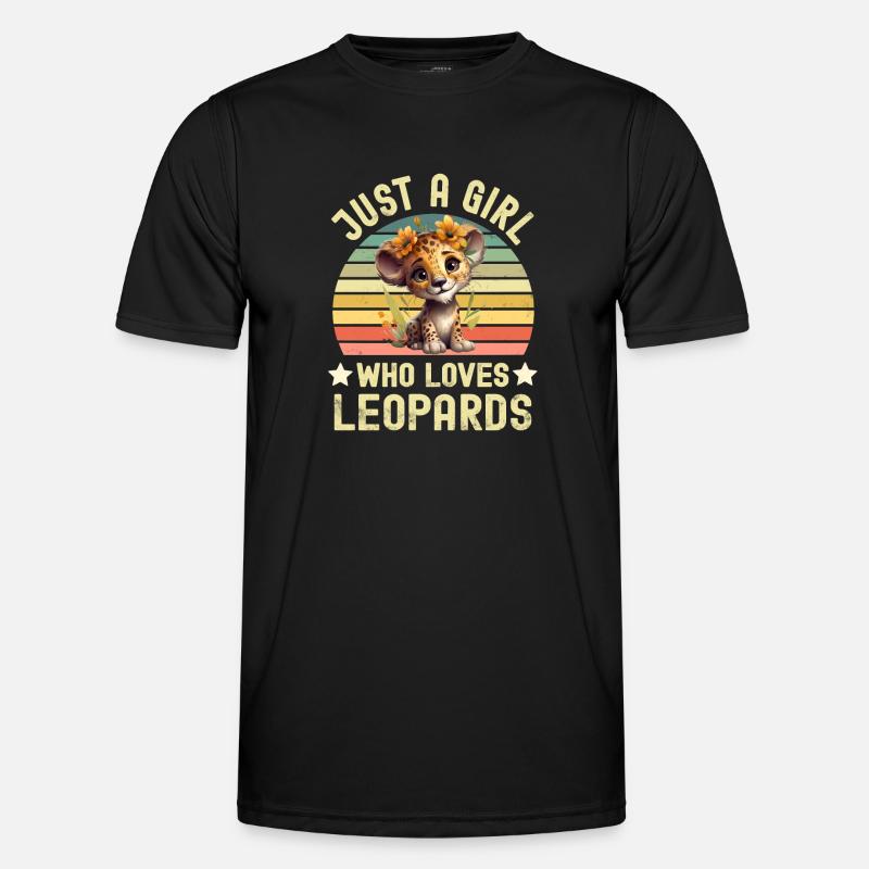 Leopard - Men's Functional T-Shirt - black