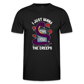 Pastel Goth Creepy Vibe - Männer Funktions-T-Shirt - Schwarz - Vorne - AI Model Male 178 dark (178cm)