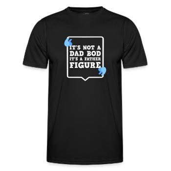 It's Not A Dad Bod It's A Father Figure - Men's Functional T-Shirt - black - Front - AI Model Male 178 dark (178cm)
