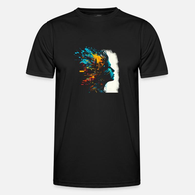 Psychedelisches Artwork - Open Mind Männer Funktions-T-Shirt