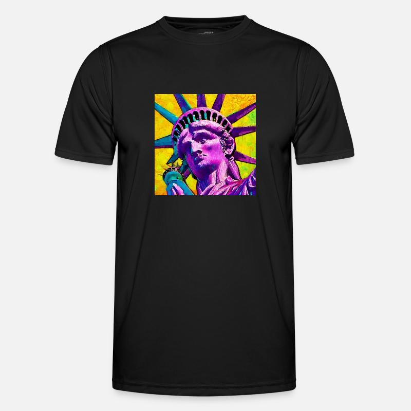 Freiheitsstatue Männer Funktions-T-Shirt