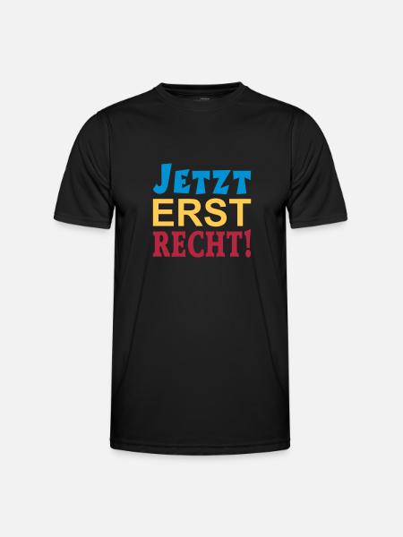 NOW ONLY RIGHT! - Men's Functional T-Shirt - black