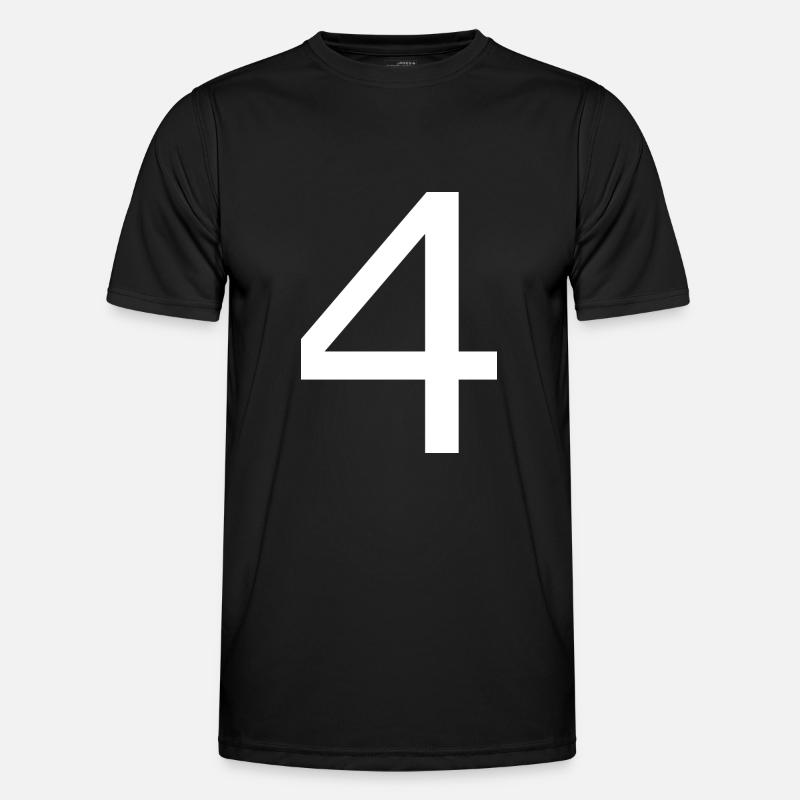 4 - Männer Funktions-T-Shirt - Schwarz