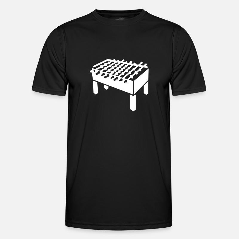 Kicker - line - Männer Funktions-T-Shirt - Schwarz
