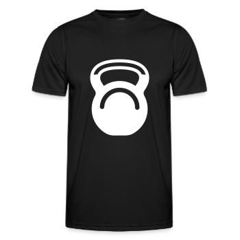 Hantel gewichte icon - Männer Funktions-T-Shirt - Schwarz - Vorne - AI Model Male 178 dark (178cm)