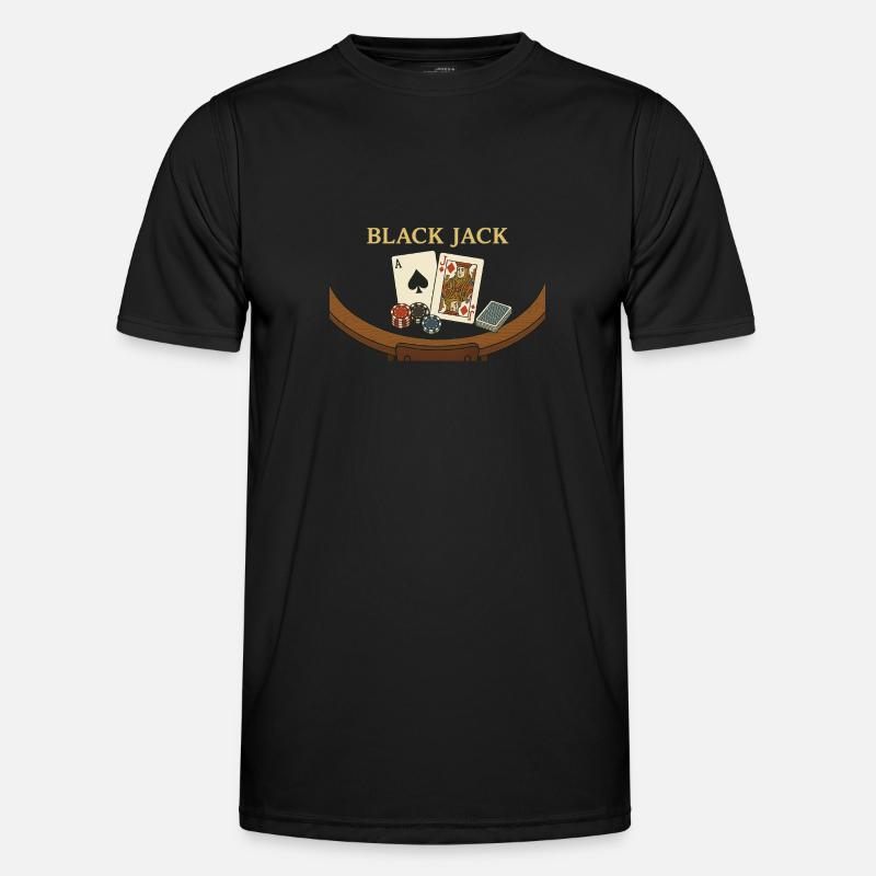 Blackjack – Das Spiel mit der magischen 21 Männer Funktions-T-Shirt