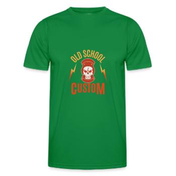 old school custom - T-shirt sport Homme - vert - Devant - AI Model Male 178 dark (178cm)