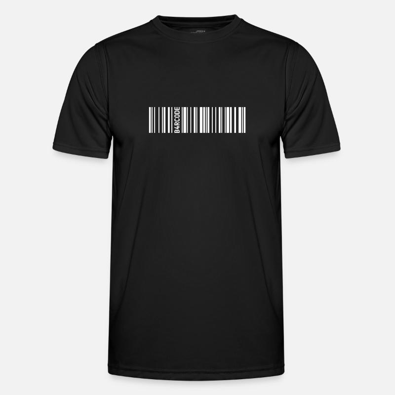B4RCODE. - Männer Funktions-T-Shirt - Schwarz