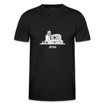 Jena, white - Men's Functional T-Shirt - black - Front - AI Model Male 178 dark (178cm)