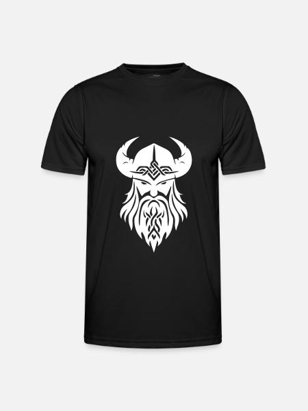 Viking Head - Men's Functional T-Shirt - black