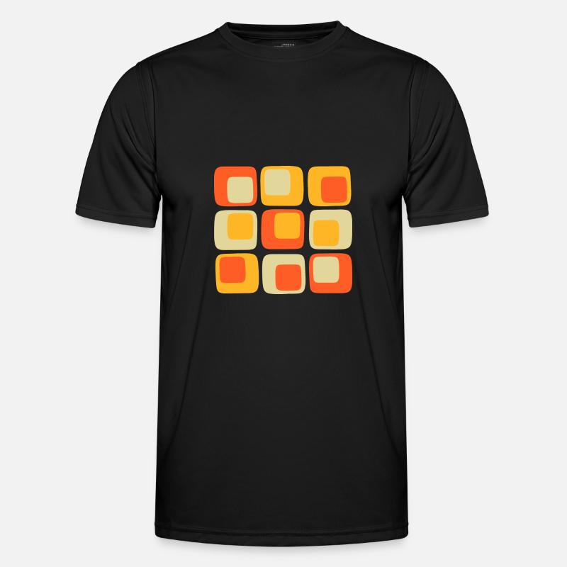 70s Pattern - Men's Functional T-Shirt - black