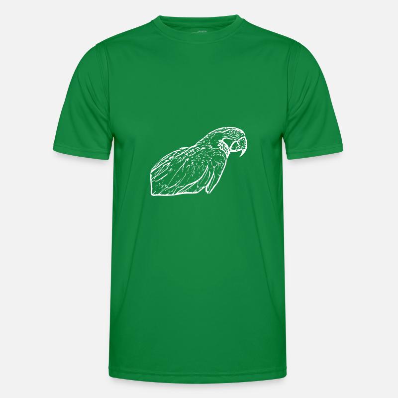 Perroquets Oiseau Blanc T-shirt sport Homme