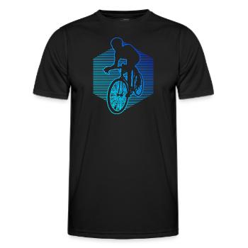 Vélo de route pour femmes Vélo de route Vélo de route - T-shirt sport Homme - noir - Devant - AI Model Male 178 dark (178cm)