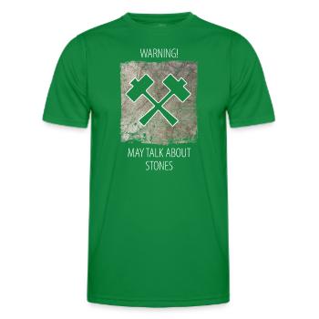 Stonemason Stone Sculptor Saying - Men's Functional T-Shirt - kelly green - Front - AI Model Male 178 dark (178cm)