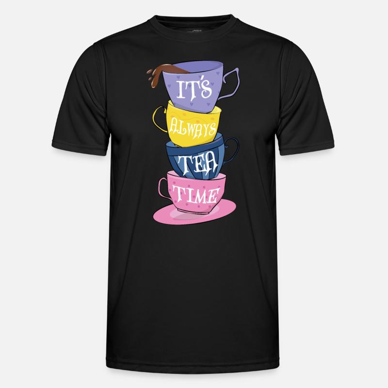 Es ist immer Teezeit Männer Funktions-T-Shirt