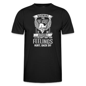 Mining Buddy - Men's Functional T-Shirt - black - Front - AI Model Male 178 dark (178cm)