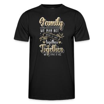 Reunion, Security, Meeting - Men's Functional T-Shirt - black - Front - AI Model Male 178 dark (178cm)