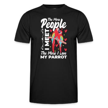 Ara Habitat Animal Tropiques - T-shirt sport Homme - noir - Devant - AI Model Male 178 dark (178cm)