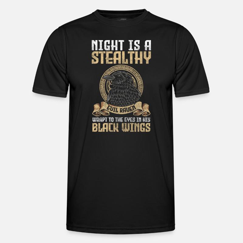 Rabe Hexerei - Männer Funktions-T-Shirt - Schwarz