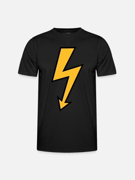 Elektriker - Männer Funktions-T-Shirt - Schwarz
