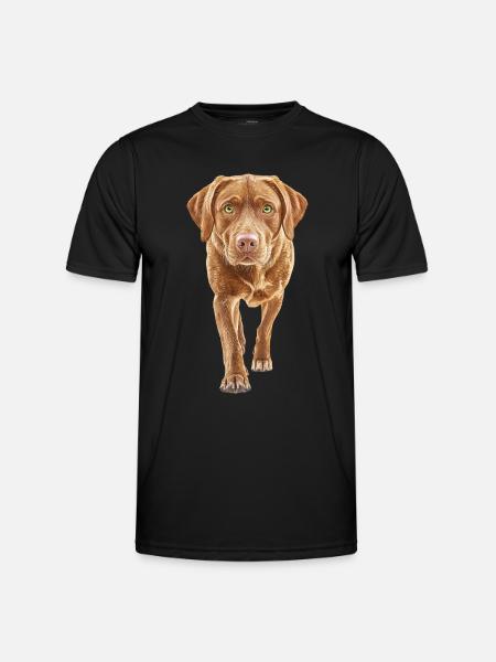 Labrador Retriever - Männer Funktions-T-Shirt - Schwarz