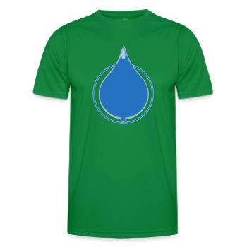 Water Drop - T-shirt sport Homme - vert - Devant - AI Model Male 178 dark (178cm)