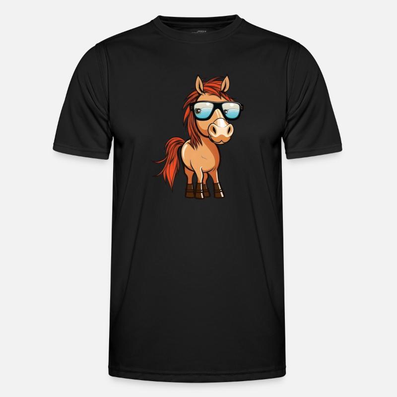 Pferd II Männer Funktions-T-Shirt