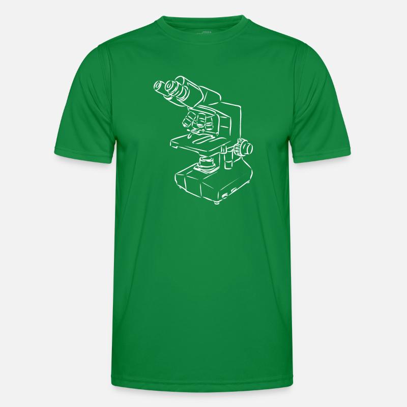 Microscope Sketch Men's Functional T-Shirt
