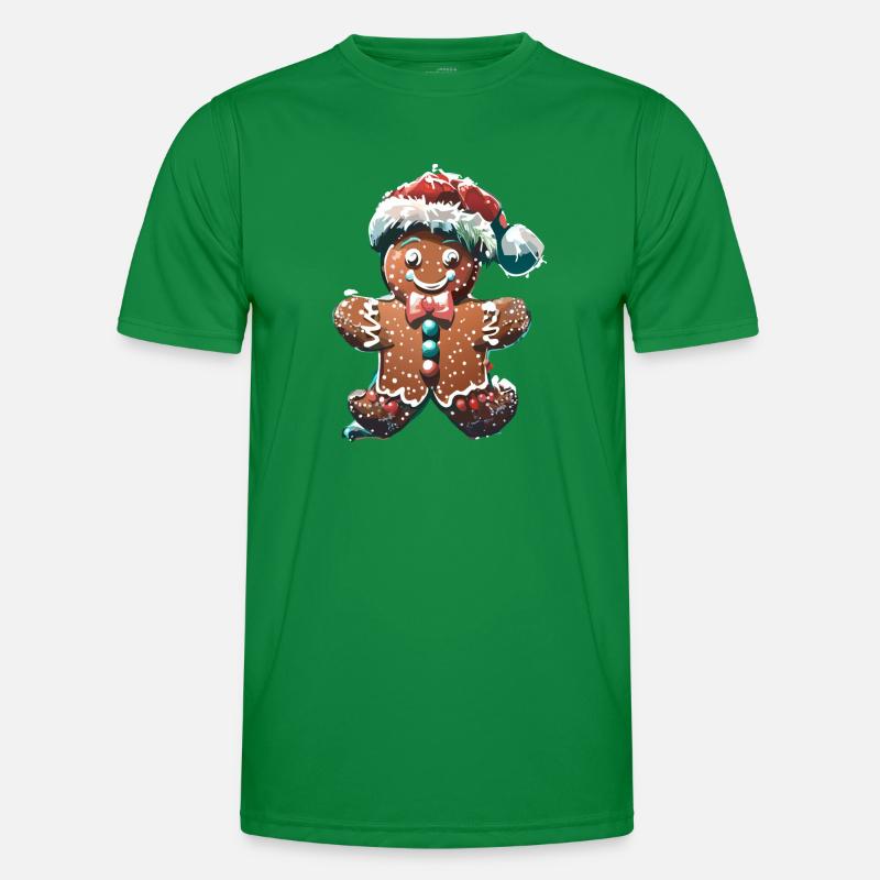 Gingerbread Man Men's Functional T-Shirt