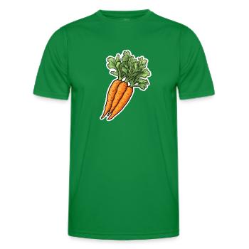 Möhren Bund - Männer Funktions-T-Shirt - Kelly Green - Vorne - AI Model Male 178 dark (178cm)