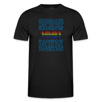1981 - Men's Functional T-Shirt - black - Front - AI Model Male 178 dark (178cm)