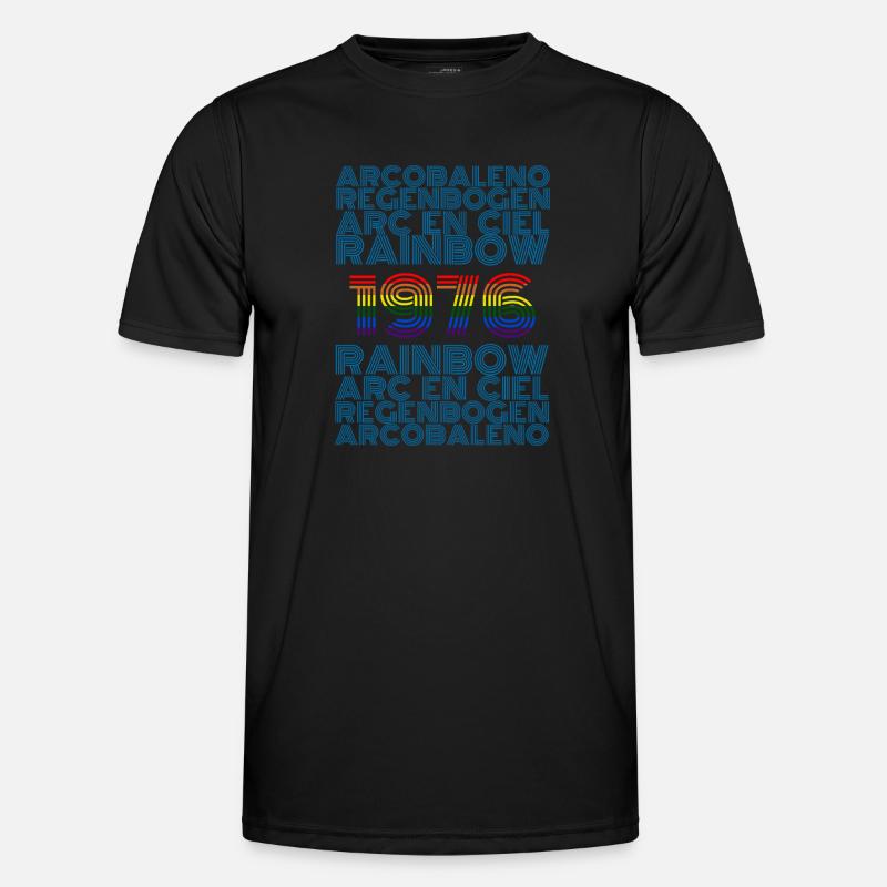 Rainbow 1976 Männer Funktions-T-Shirt