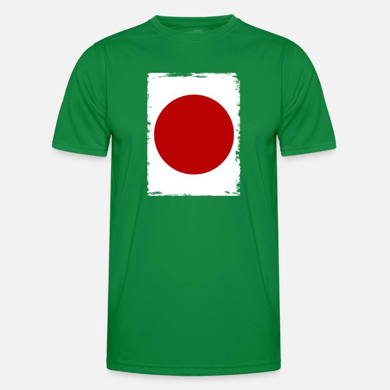 Drapeau du Japon Utilisé Look Nihon Drapeau japonais T-shirt sport Homme