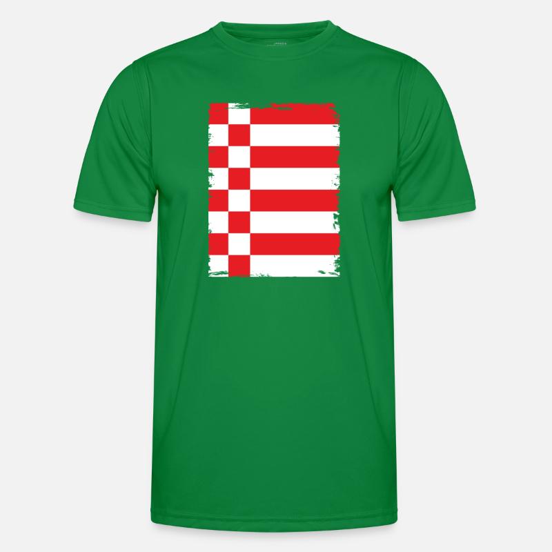 Drapeau de Brême Drapeau de Brême T-shirt sport Homme