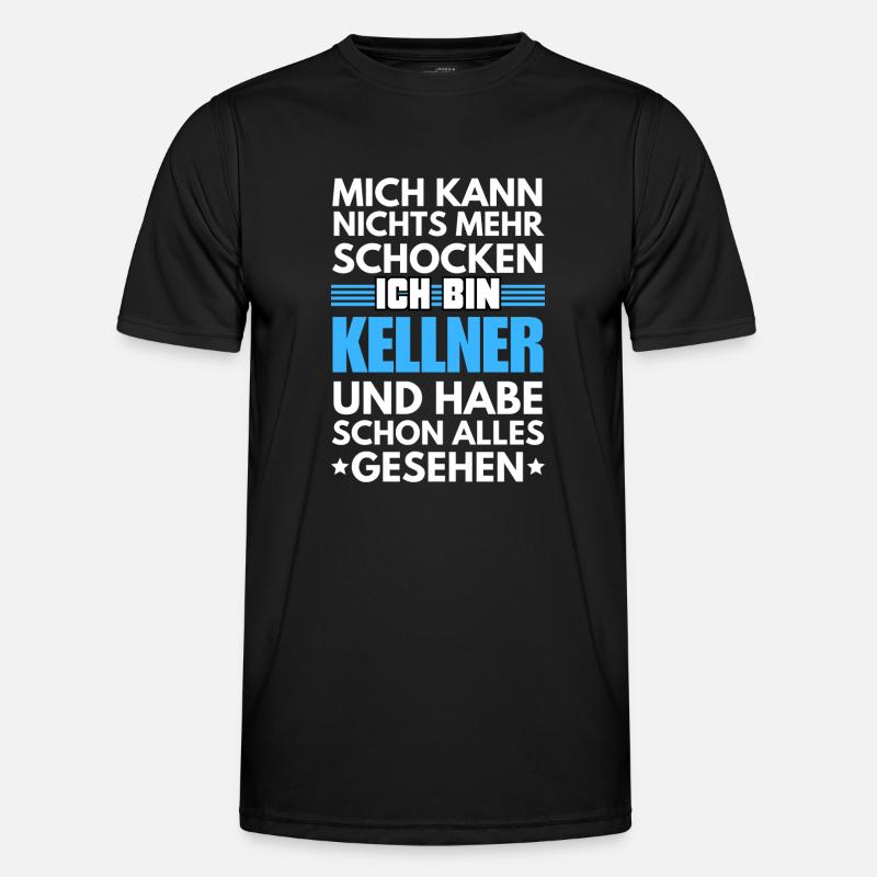 Non-shockable waiter - Men's Functional T-Shirt - black