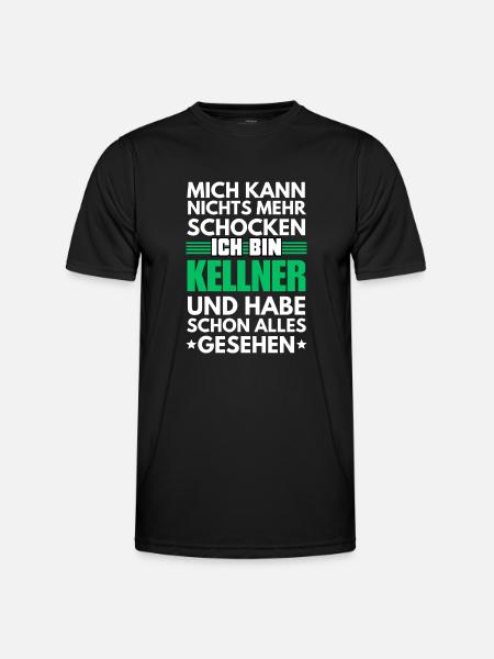 Non-shockable waiter - Men's Functional T-Shirt - black