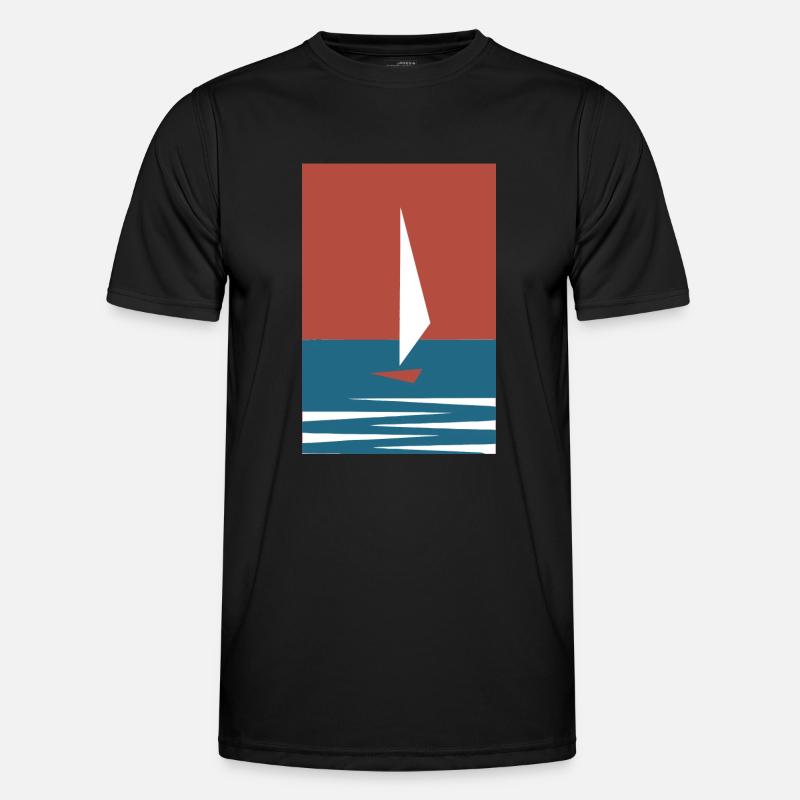 Sailboat (Simple Edition) Men's Functional T-Shirt