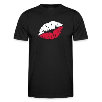 Polen - Männer Funktions-T-Shirt - Schwarz - Vorne - AI Model Male 178 dark (178cm)
