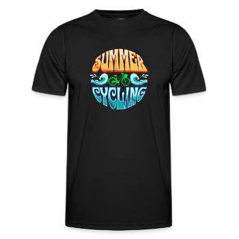 SUMMER GREEN CYCLING - Men's Functional T-Shirt - black - Front - AI Model Male 178 dark (178cm)