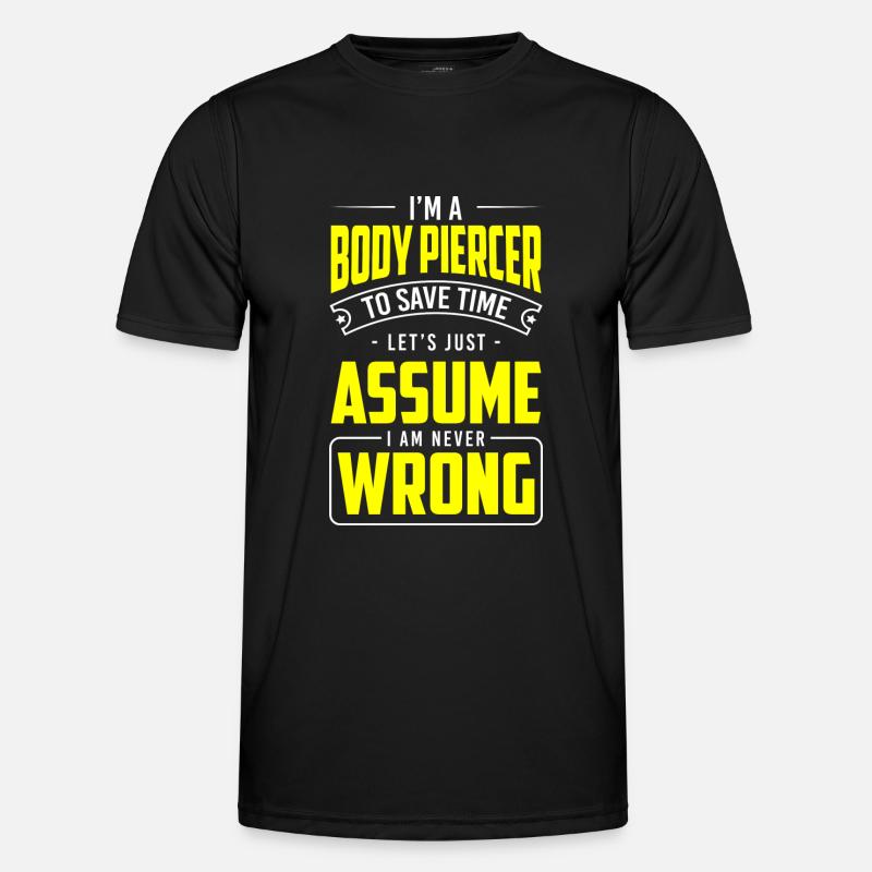 Piercing Tattoo Ring Men's Functional T-Shirt