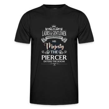 Douleur du perceur - T-shirt sport Homme - noir - Devant - AI Model Male 178 dark (178cm)