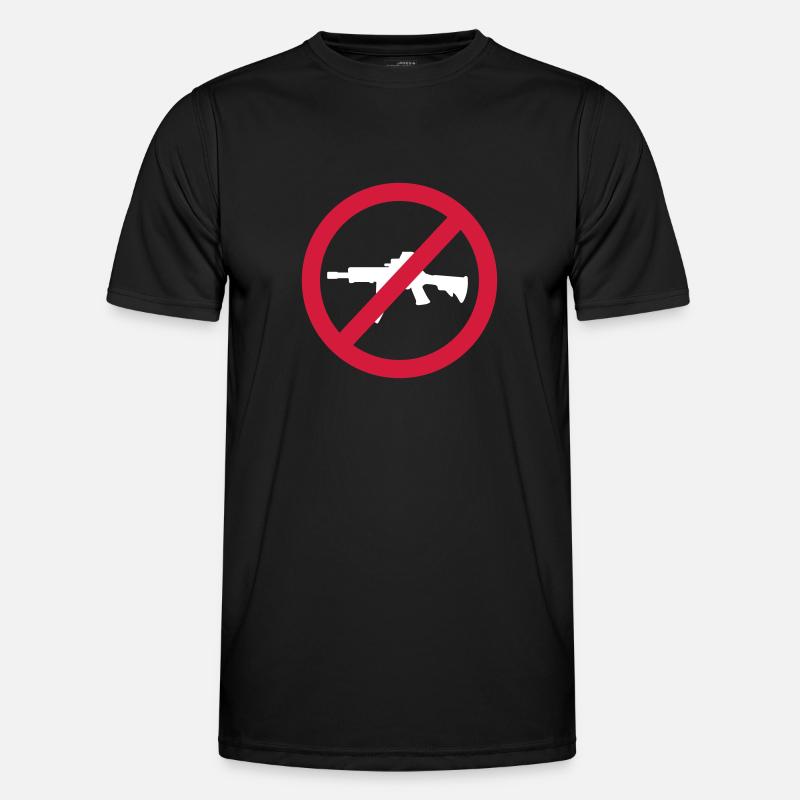 Peace - No War - Peace Movement - Men's Functional T-Shirt - black