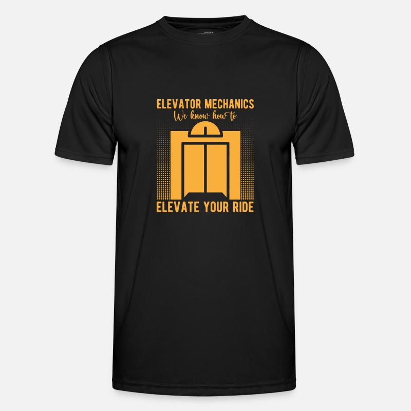 Elevator Mechanic - We Know How To Elevate Gift Männer Funktions-T-Shirt