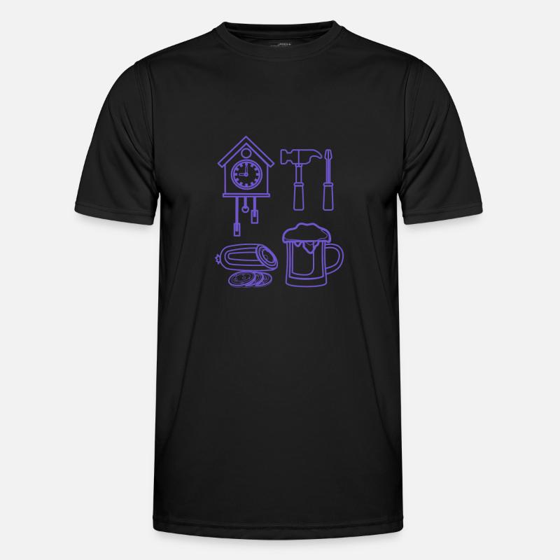 German purple Männer Funktions-T-Shirt