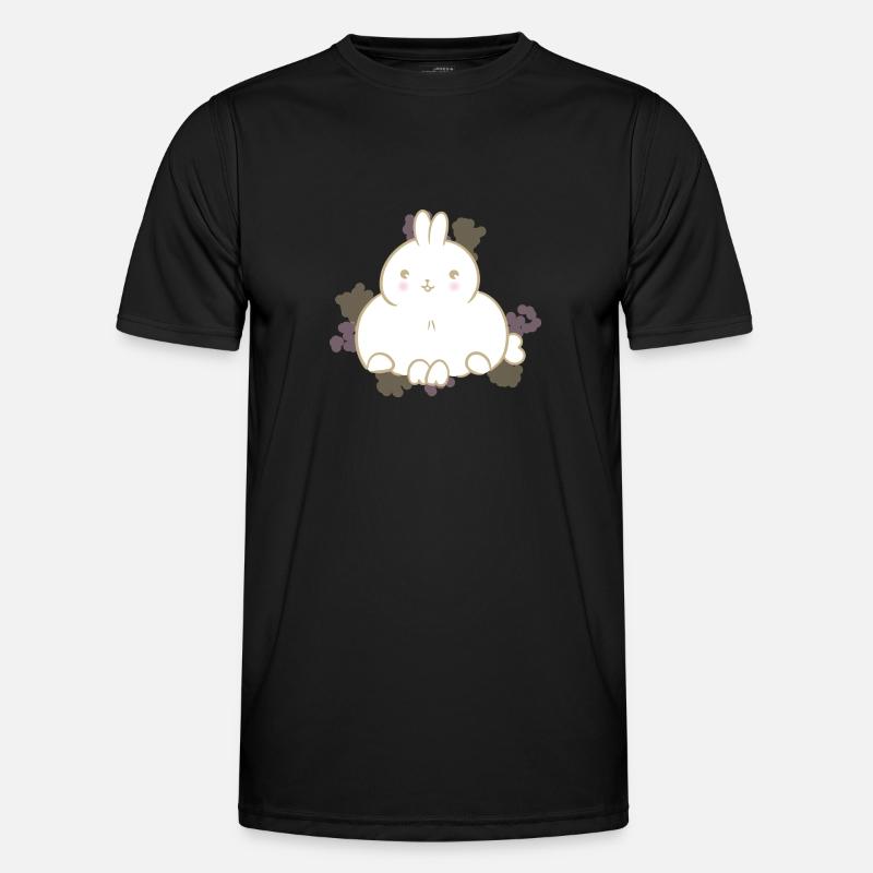 Süßes Häschen - Männer Funktions-T-Shirt - Schwarz
